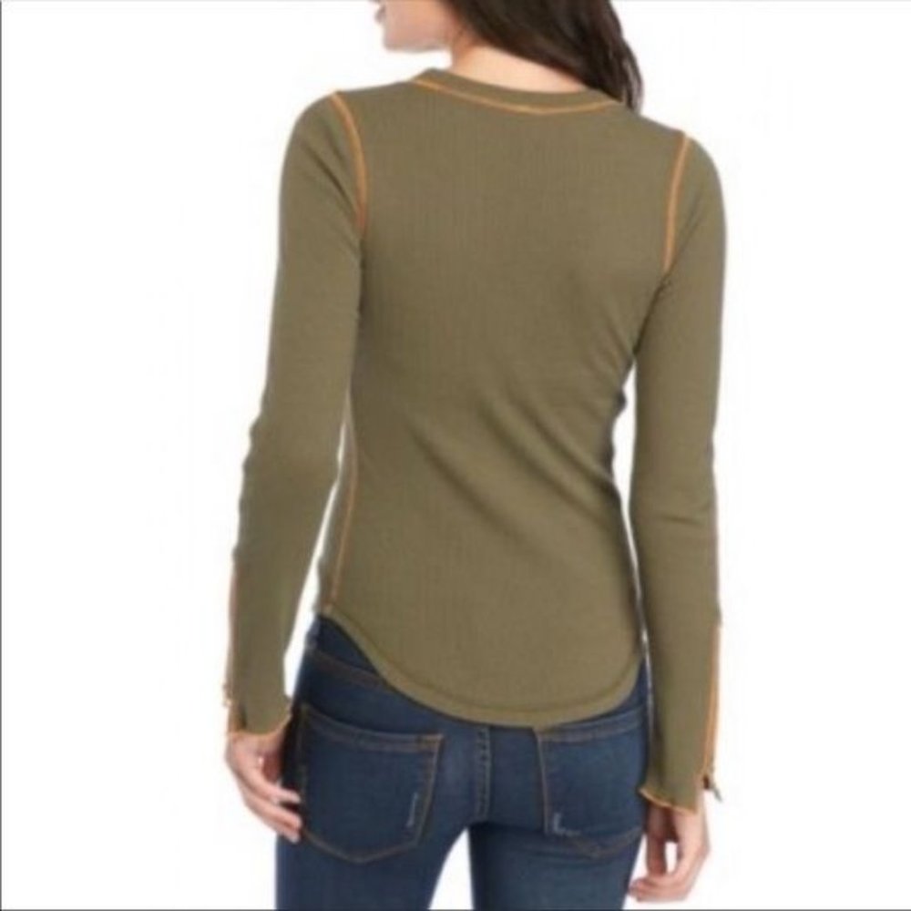 Free People Zipper Cuff Thermal Size XS - Picture 7 of 11
